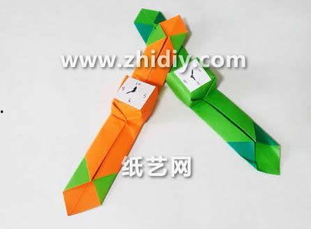 手表折纸成人教程视频